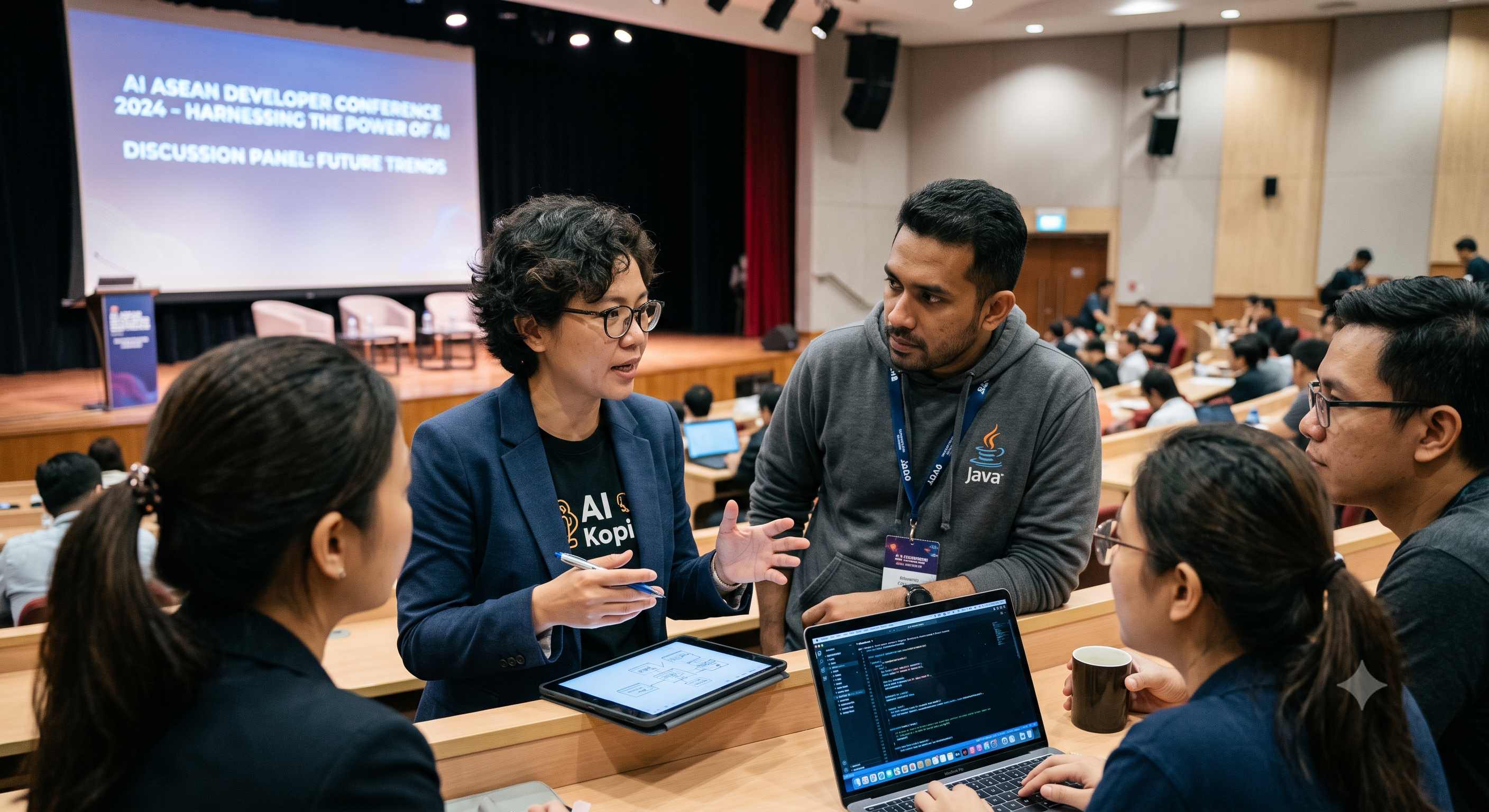 ASEAN technology professionals collaborating