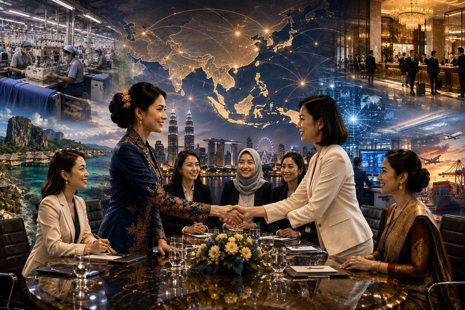 Women business leaders building international partnerships across Indonesia and Asia